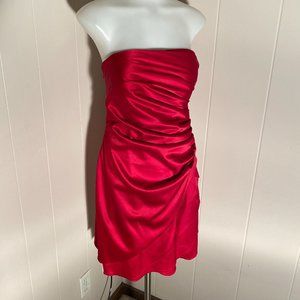 Onyx Nite RED Satin Cocktail Dress
